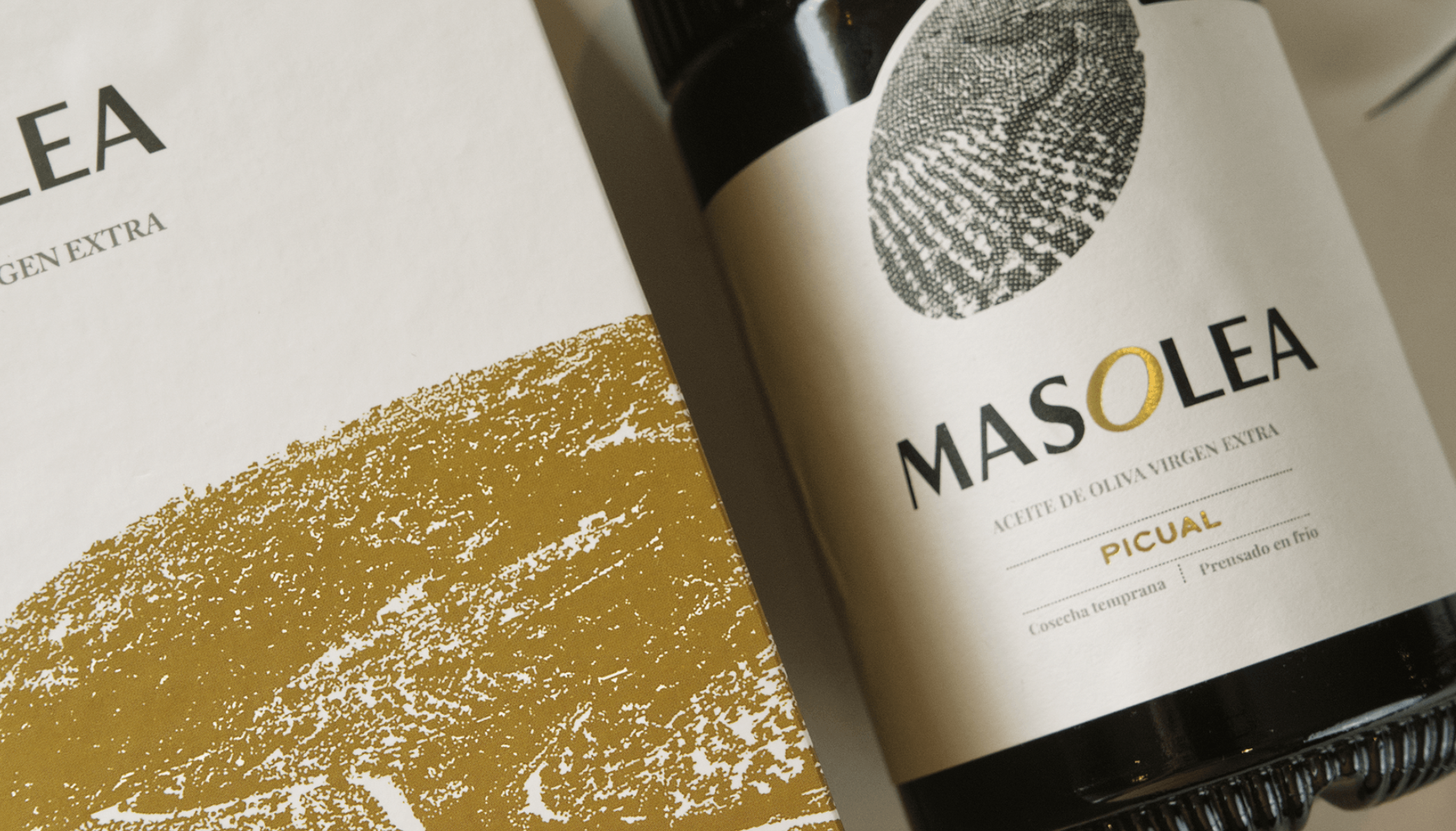 Premium olive oil packaging design for MASOLEA