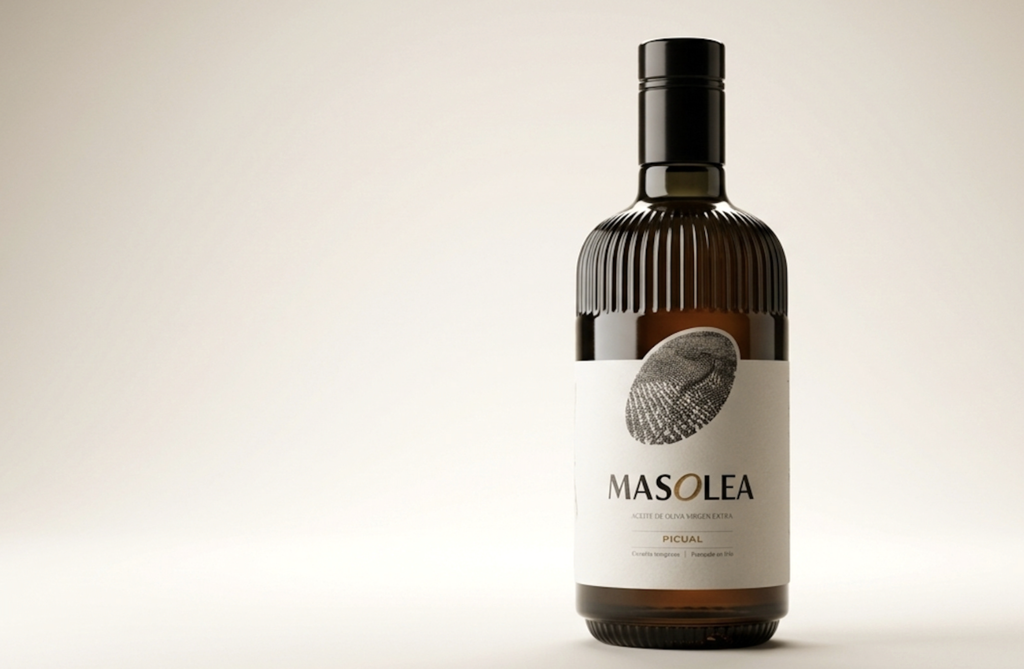Premium olive oil packaging design for MASOLEA